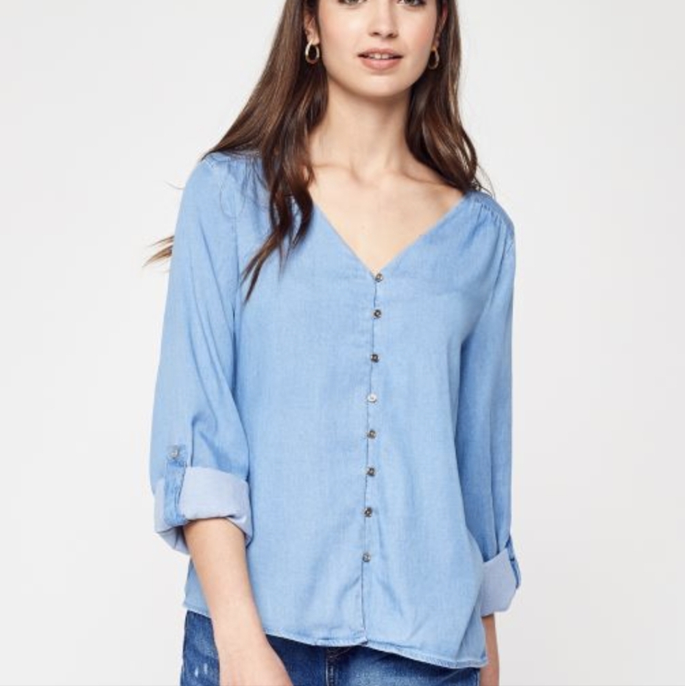 Vila Chambray blouse